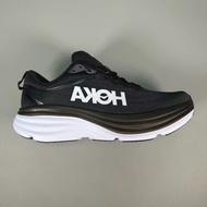 HOKA ONE ONE Bondi 8 Wide black and white黑白