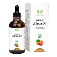 USDA Certified Organic Jojoba Oil (4 Oz) 100% Pure Natural, Chemical-Free, Hexane-Free, Hair Growth,