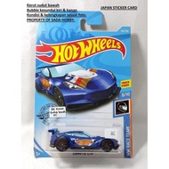 HOT WHEELS HOTWHEELS CORVETTE C6.R BLUE JAPANESE STICKERS CADATOYS