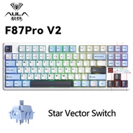 AULA F87Pro V2 Wireless Gaming Mechanical Keyboard F87 Pro V2 Bluetooth 2.4G RGB Hotswap 8K Return 1