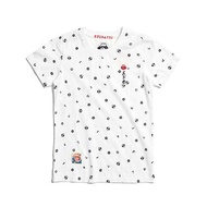 江戶勝 日系 富士山 經典滿版 LOGO短袖T恤-女裝 (米白色) #上衣