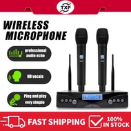 TXP Wireless Microphone Uhf Dual Handheld Wireless Microphone  Karaoke Wireless Mic For Videoke