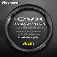 For Suzuki For eVX Car Steering Wheel Cover Genuine Leather Carbon Fiber Women Man Summer Winter