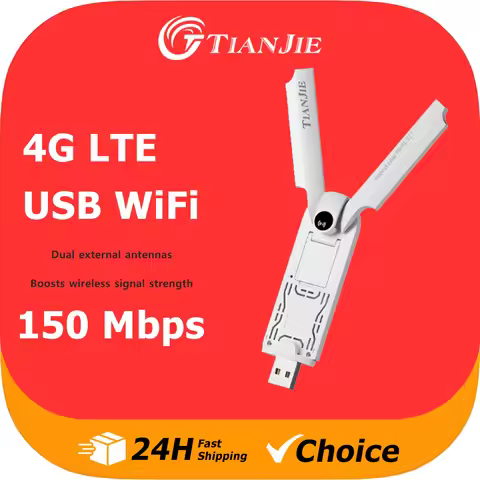TIANJIE UF911 CAT4/4G USB Dongle,Unlocked Low Cost Travel,150mbps Portable Wifi,Multi Band Configura