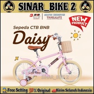 Sepeda Anak Perempuan Bnb Daisy 16 Inch Vintage Keranjang Usia 4-6 Th