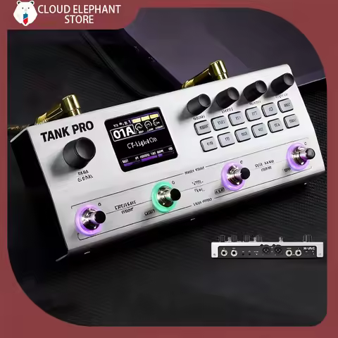 M-VAVE TANK PRO Multi-Effect Processor Electric Guitar Multi-Effect Pedal Bass Amp Modeler Drum Mach
