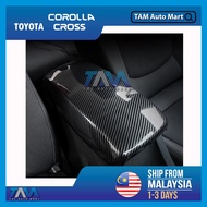Toyota Corolla Cross XG10  (2021 - 2024) Armrest Center Console Carbon Cover Fit For Corolla Cross