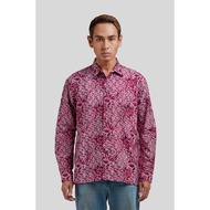 MY Modern Fit Long Sleeve Tepung Pelita in Dual Raspberry