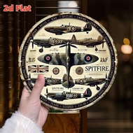 HELLOYOUNG Vintage Airplane Wall Art Decor WW2 RAF Spitfire Hurricane Mosquito Military Plane Model