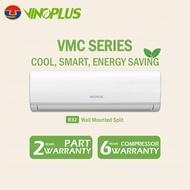 VinoPlus VMC-R32 Aircond (Non-Inv) (1.0HP, 1.5HP, 2.0HP &amp; 2.5 HP) Cold Plasma with Golden Fin Air Conditioner
