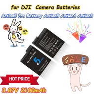 2100mAh for DJI Action5 Pro Battery Action5 Action4/3 Camera Batteries