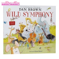 Milu Wild Symphony สมุดวาดภาพระบายสีสำหรับเด็กหนังสือภาษาอังกฤษดั้งเดิม
