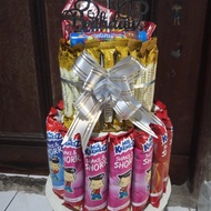 snack tart/snack tart isi uang/snack/tart*tower snack/kue ultah isi ua - paket 3-100k