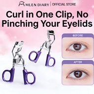 Mlen Diary Eyelash Curler With Refill Pads Long-Lasting Stainless Steel Softer Lashes Curlers