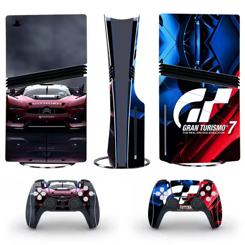 Gran Turismo GT Sport PS5 Pro Disc Skin Sticker Decal Cover for Console and 2 Controllers PS5 Pro Sk