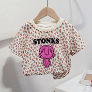 Children's Clothing T-Shirt Girls T-Shirt 2022 Shirt Baby Pure Cotton Short-Sleeved T-Shirt Children