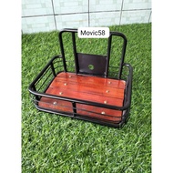 Rak Depan Sepeda Lipat front blok kranjang alas kayu sepeda lipat