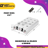 4-ROW MANIFOLD BLOCK (SOLENOID TYPE V52 BODY 200/ 4V210/)