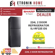 Sharp 224L 2 Door Refrigerator SJ-RF22E-DS