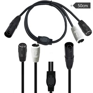 One Point Two XLR XLR Male 4P to 2 DIN5P Female Hole Audio Synthesizer Organ Electronic Piano Guitar