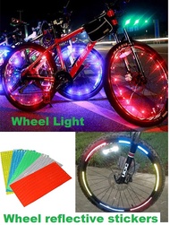 NEW Fluorescent MTB Bike Bicycle Wheel Rim Stickers Reflective Luminous Waterproof