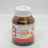 วิตามิน บี-คอมเพล็ก Vitamin B-complex Plus Bioflavonoid ,Choline, Folic acid,Betacarotene,Biotin Maxxlife 30's
