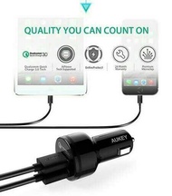 CHARGER/CAR CHARGER/AUKEY QUICK CHARGE 3.0-DUAL PORT # ORIGINAL AUKEY