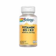 Solaray Vitamin D3+K2 60Vegcaps