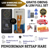 Original Samsung A04 Lcd Touchscreen FullSet / Original Samsung A04 Lcd Full Set Screwdriver and Glu