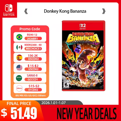 Nintendo Switch 2 Game Deals - Donkey Kong Bananza - Original Physical Game Card only support Switch