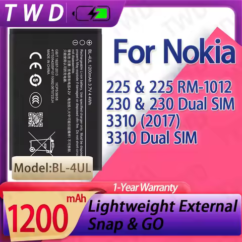 BL-4UL BL4UL Large capacity Battery For Nokia 225/225 RM-1012/ 230/ 230 Dual Batteries New High Quan