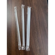 (PVT) Plastic straws with 8-12 white film, 500g package, company product, safe for health