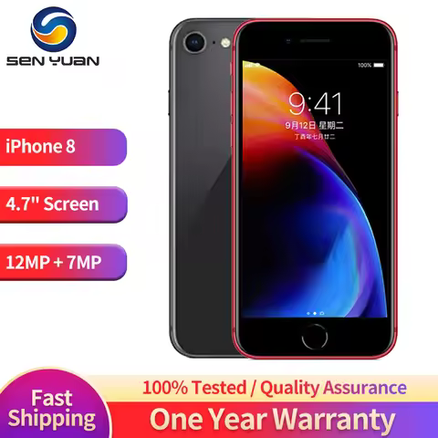 Apple iPhone 8 64GB/256GB 4.7' Retina IPS LCD Fingerprint unlocked iPhone 8 Mobile Cell Phone