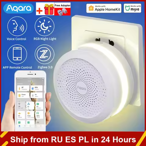 Newest Aqara M1S Hub Gateway with RGB Led Night Light Zigbee 3.0 Siri Voice APP Remote Control Home 