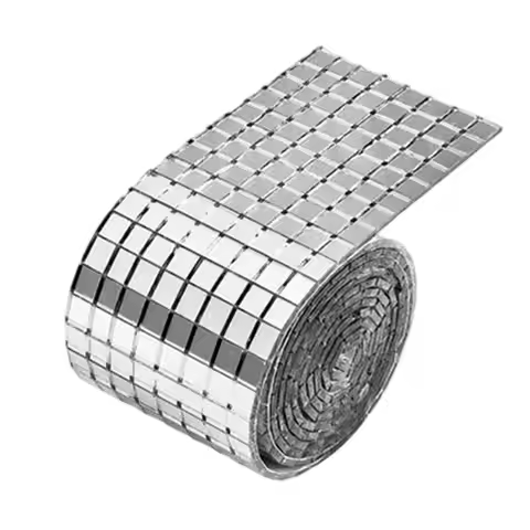 Self-adhesive glass mirror tile stickers square stickers square mosaic tile stickers 5X5mm Small Gla