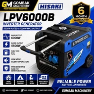 HISAKI 6.0KW/6000Watt Silent Inverter Petrol Generator LPV6000B - Original Product - 6 Months Local 