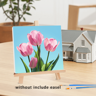 1pc Framed Painting By Numbers Cartoon Flowers Beginner Kits Easy To Paint Include Tool Diy Crafts K