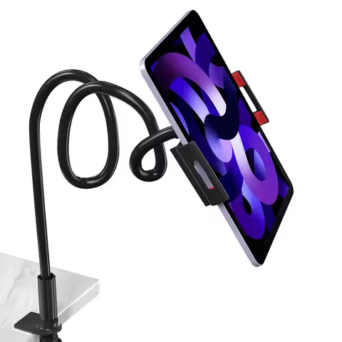360° Adjustable Lazy Bed Gooseneck Phone Tablet Stand Flexible Arm Mount Clip for iPad iPhone Samsun