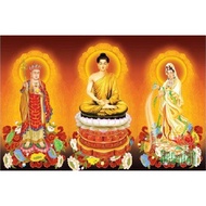 5d diamond painting - beautiful three-world Buddha painting model