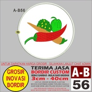 A-B56 RED CHILI PEPPER LOGO EMBROIDERY PATCH - GIB REVIEW/TESTIMONI