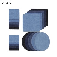 5 Color Diy Iron On Denim Fabric Patches For Clothing Jeans Repair Y9y1
