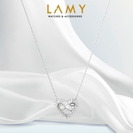 Dây chuyền nữ LAMY Matrix Heart Pendant Silver Necklace 6108
