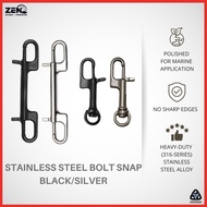 316 Stainless Steel Bolt Snap Double Ended Snap Hook Diving Accessories