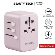 Travel Adapter Plug SPB1008 (65W GaN) Global Adapter Universal Adapter Plug Converter
