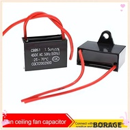 BORAG Capacitor, Fan Ceiling Exhaust 450V Start Capacitor, Motor Run 1/1.2/1.5/2/2.5/3/3.5/4/5/6UF C
