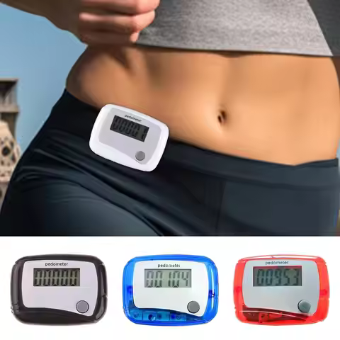 LCD Electronic Digital Counter Walking Step counter Outside Walking Distance Step Pedometer for Seni