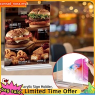 Restaurant Menu Holder Stand 10pcs A5 148x210mm Clear Acrylic Table Sign Holders for Pictures Cards 