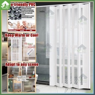 Customized PVC Folding Door Sliding Door Pintu bilik air Partition divider Pintu dapur partition Bat