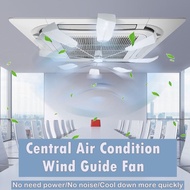 Cassette Aircon Guide Fan Central Aircond Wind Guide Fan Aircon Fan Cassette Fan 360° Fast Cooling Kipas Aircond