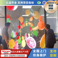 LED晶膜屏 P6P8P10高通透博物館櫥窗廣告玻璃透明屏led貼膜軟屏